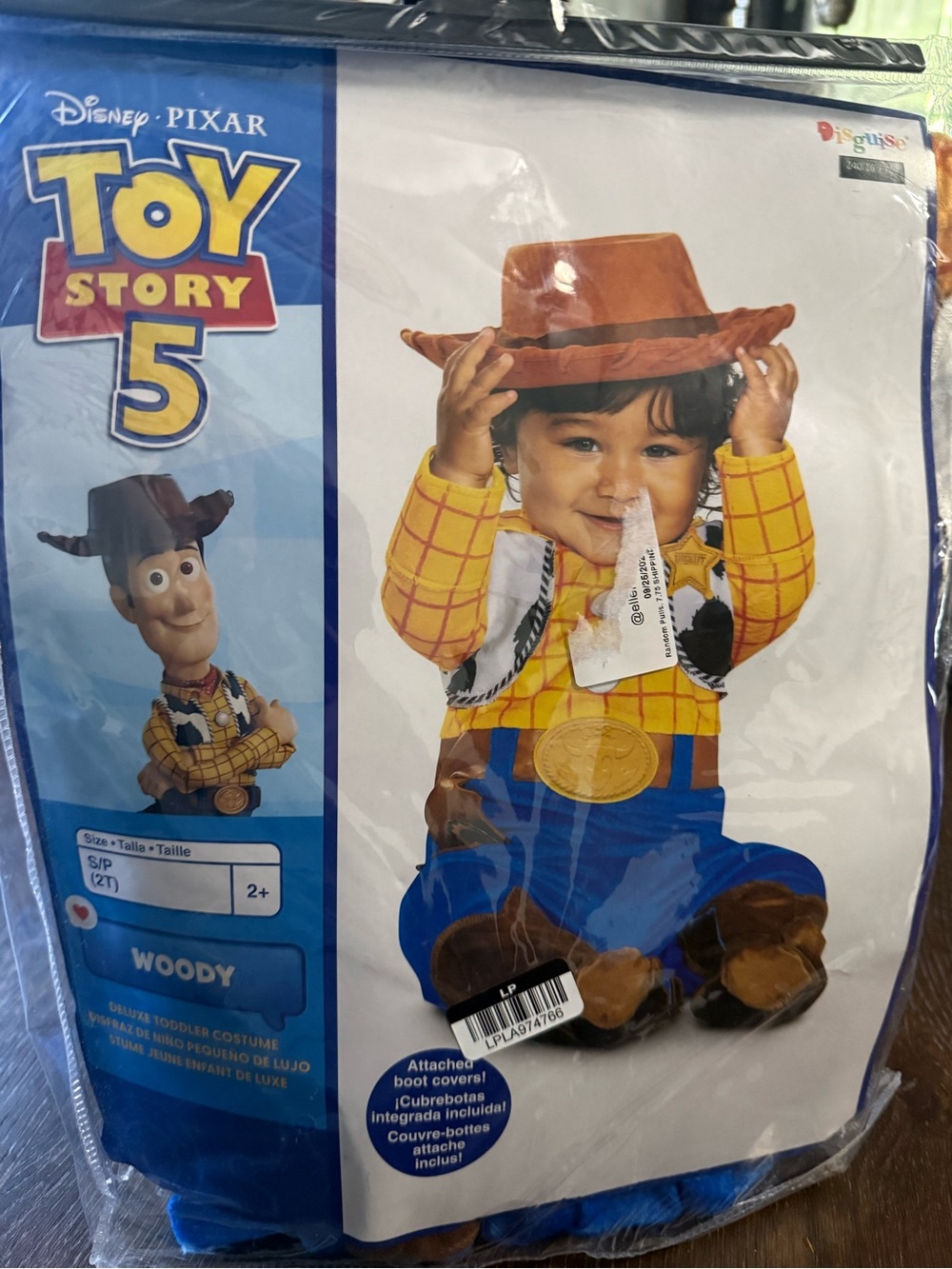 Disney Toy Story 5 Woody Toddler Costume - Yellow, Brown & Blue